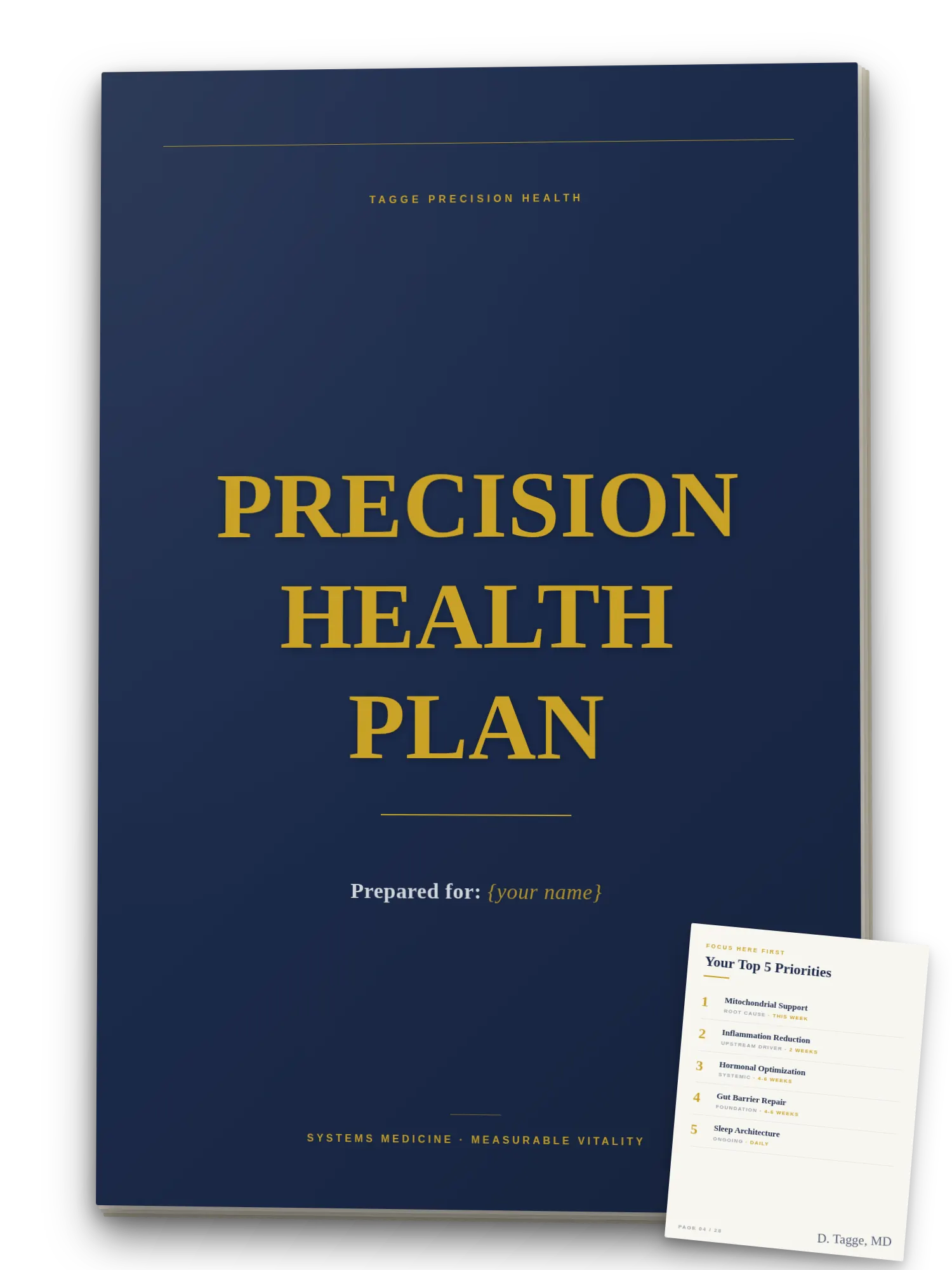 Precision Health Plan cover page